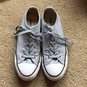 Grey Glitter Converse